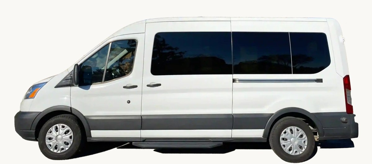 DIA Express passenger van